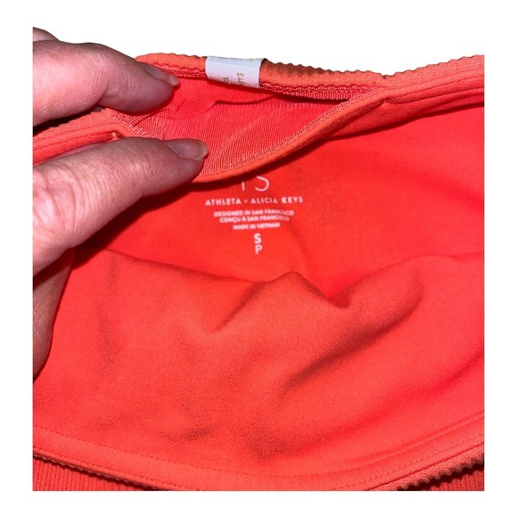 Athleta x Alicia Keys Women Orange Active Leggings Pants Small Halloween Fall - Picture 4 of 7